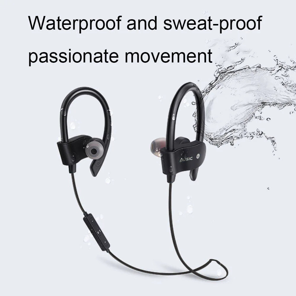 Fomscvka Wireless Bluetooth Earphones – Waterproof, Stereo Bass