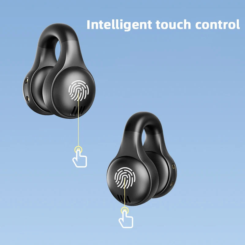 HUOMTONG Wireless Ear Clip Headphones – ANC, Sports, Gaming