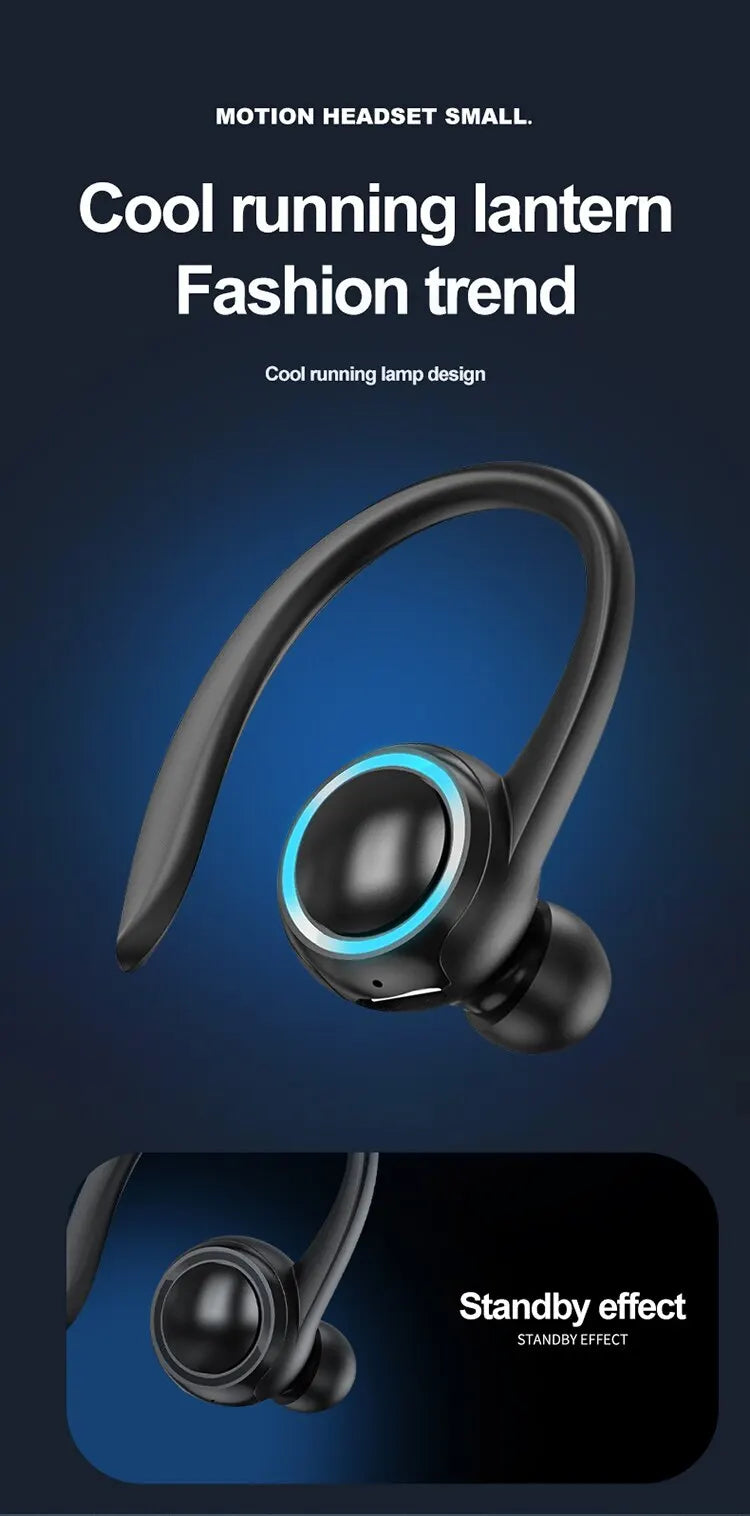 S10 Single-Ear Bluetooth 5.2 Headset – Sports, Noise Reduction