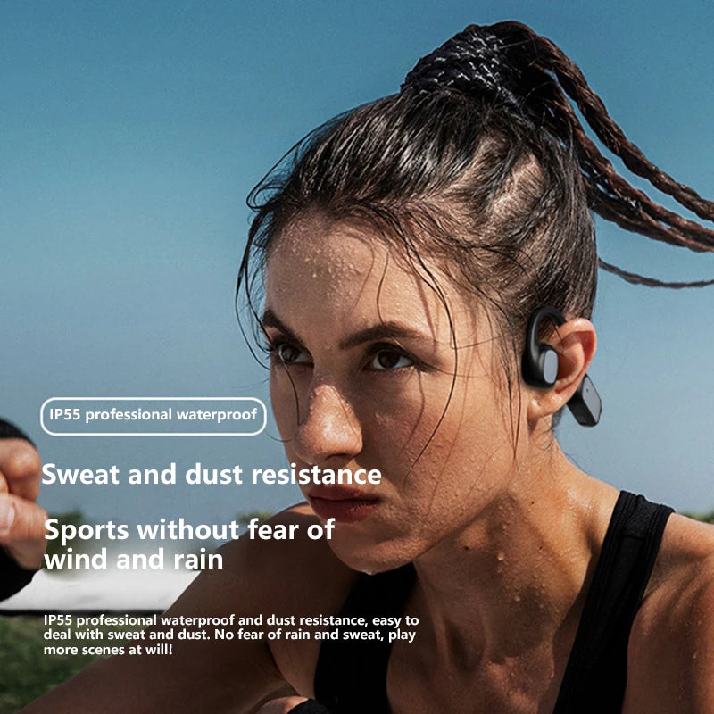 DIKELANG Open-Ear Bluetooth 5.3 Headphones – Waterproof Sports