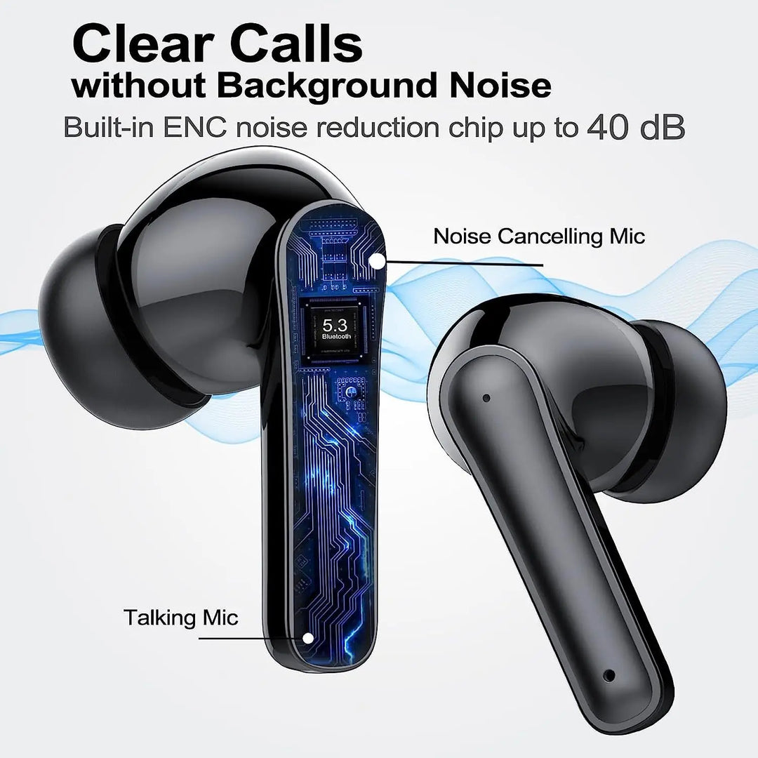PYLV TWS Bluetooth 5.3 Earphones – Noise Reduction, Low Latency