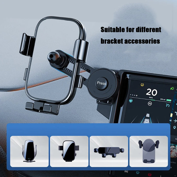 Adjustable Car Phone Mount – 360° Rotation, Retractable Arm & Universal Fit – car-accessory