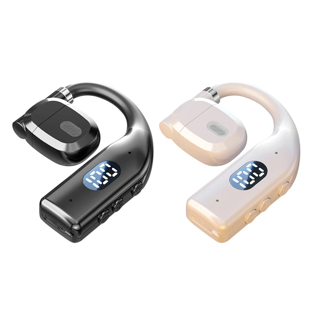 CUGUU Air Conduction Bluetooth 5.3 Headset – Open-Ear, 15H Battery, Rotatable Ear-Hook