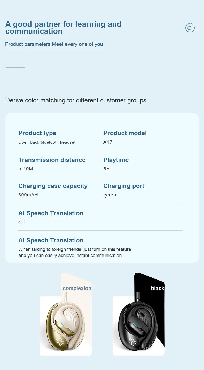 WJOY Translation Earbuds – 144 Languages, Bluetooth 5.4 – audio-accessory