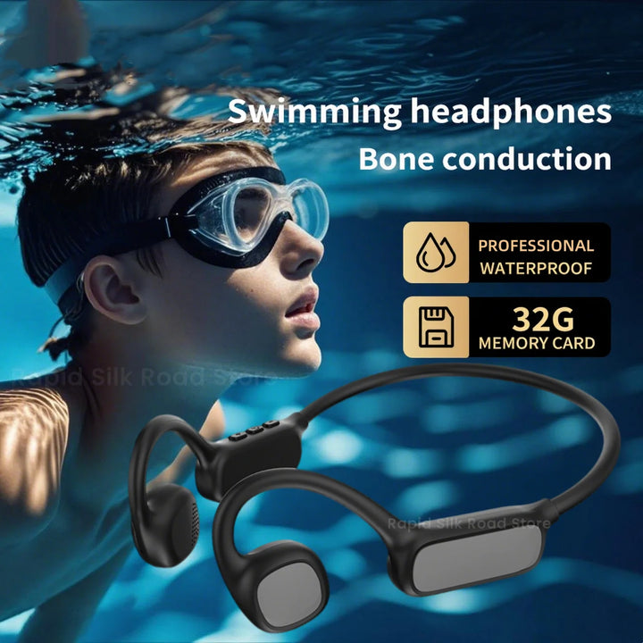 DIKELANG Open-Ear Bluetooth 5.3 Headphones – Waterproof Sports – audio-accessory