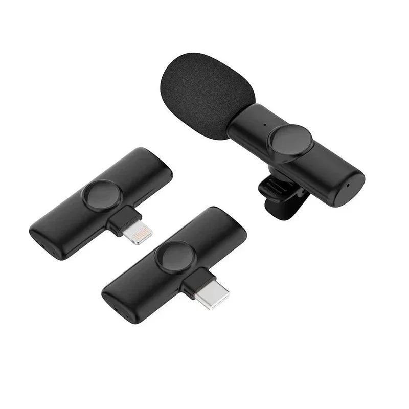 VIKEFON K11 Wireless Lavalier Microphone – Plug & Play Omnidirectional Mic for iPhone & Android