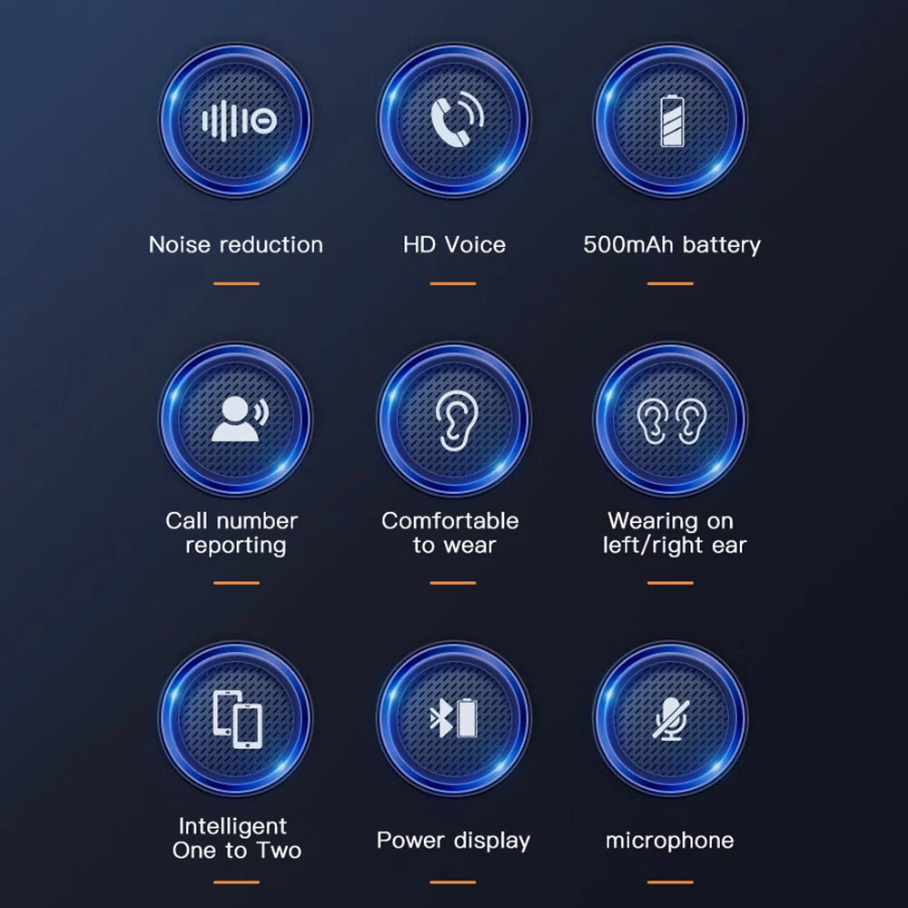 CUGUU Bluetooth 5.4 Ear Hook – ENC Noise Reduction, 48h Playtime