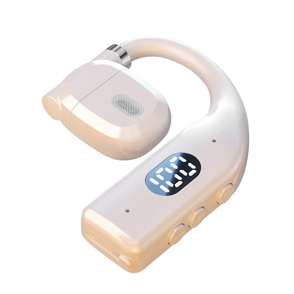 CUGUU Air Conduction Bluetooth 5.3 Headset – Open-Ear, 15H Battery, Rotatable Ear-Hook