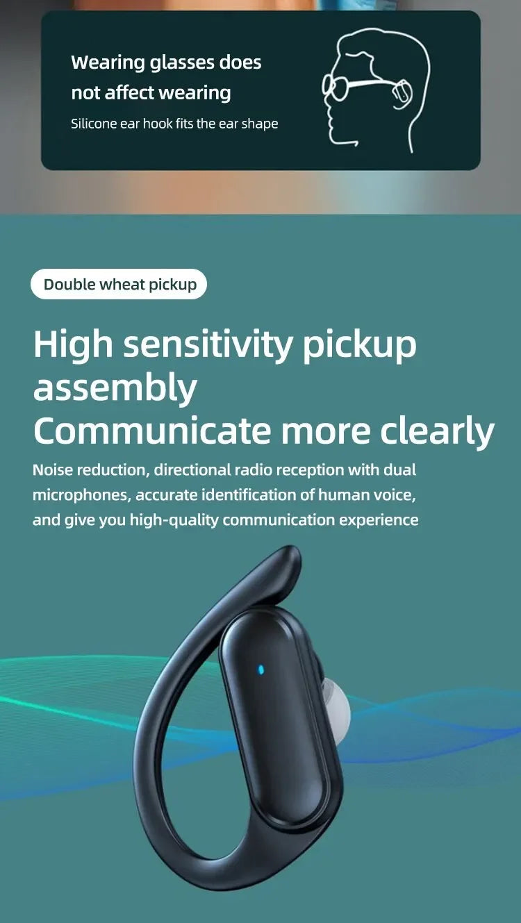 A520 Bluetooth 5.3 Wireless Headset – HD Stereo, Sweatproof – audio-accessory