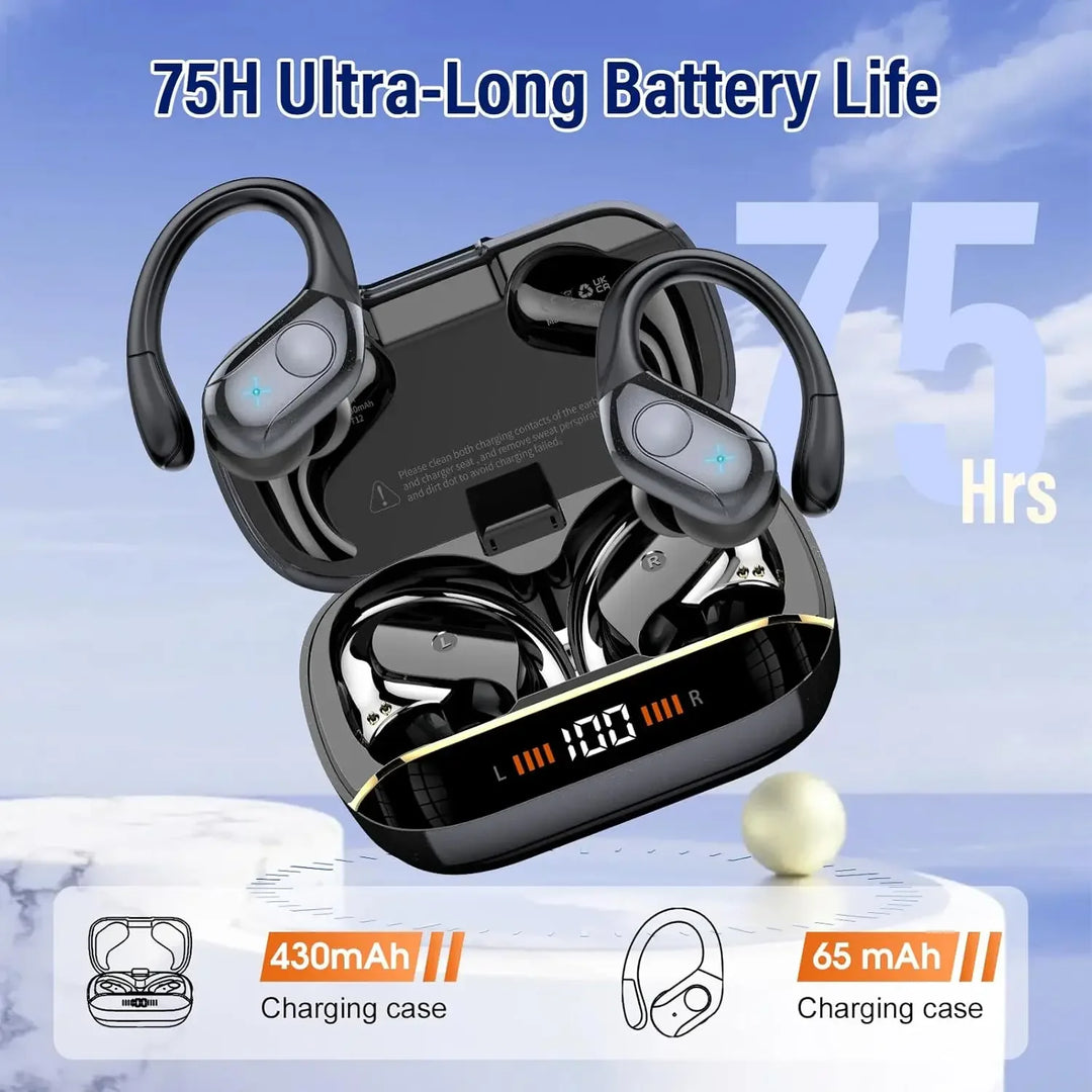 GDLYL TWS Bluetooth Ear Hook Earphones with 75H Battery – audio-accessory