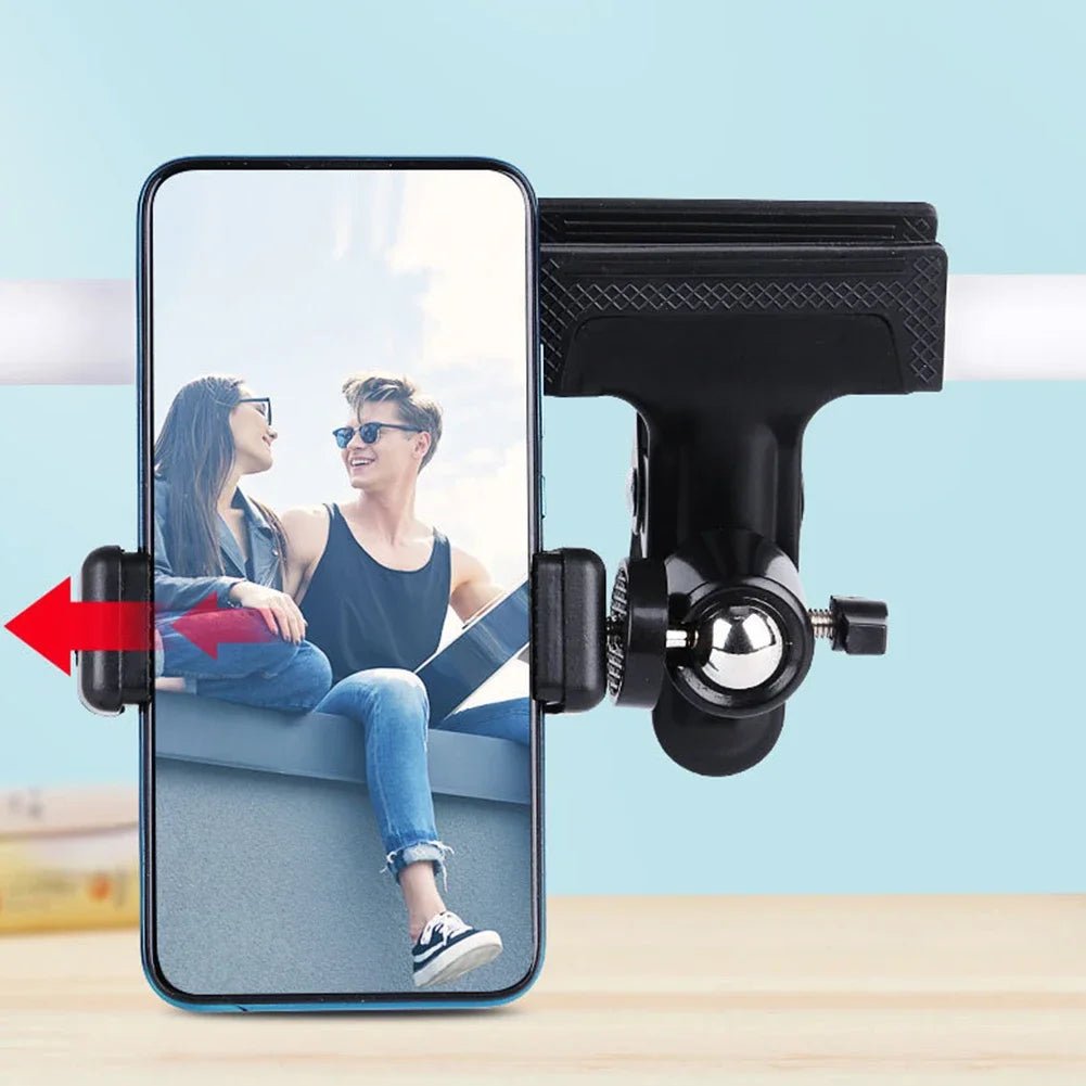 Guitar Headstock Phone Holder – 360° Adjustable Clip Mount for Recording & Streaming