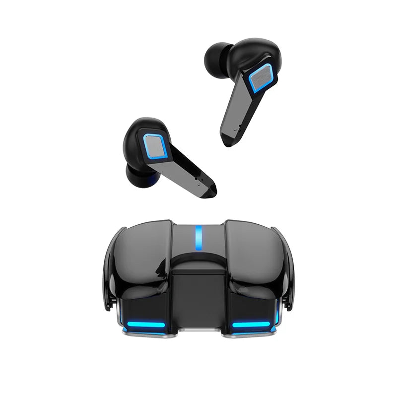 PloutoRich Bluetooth 5.0 Gaming Earbuds – Dual Mode, LED