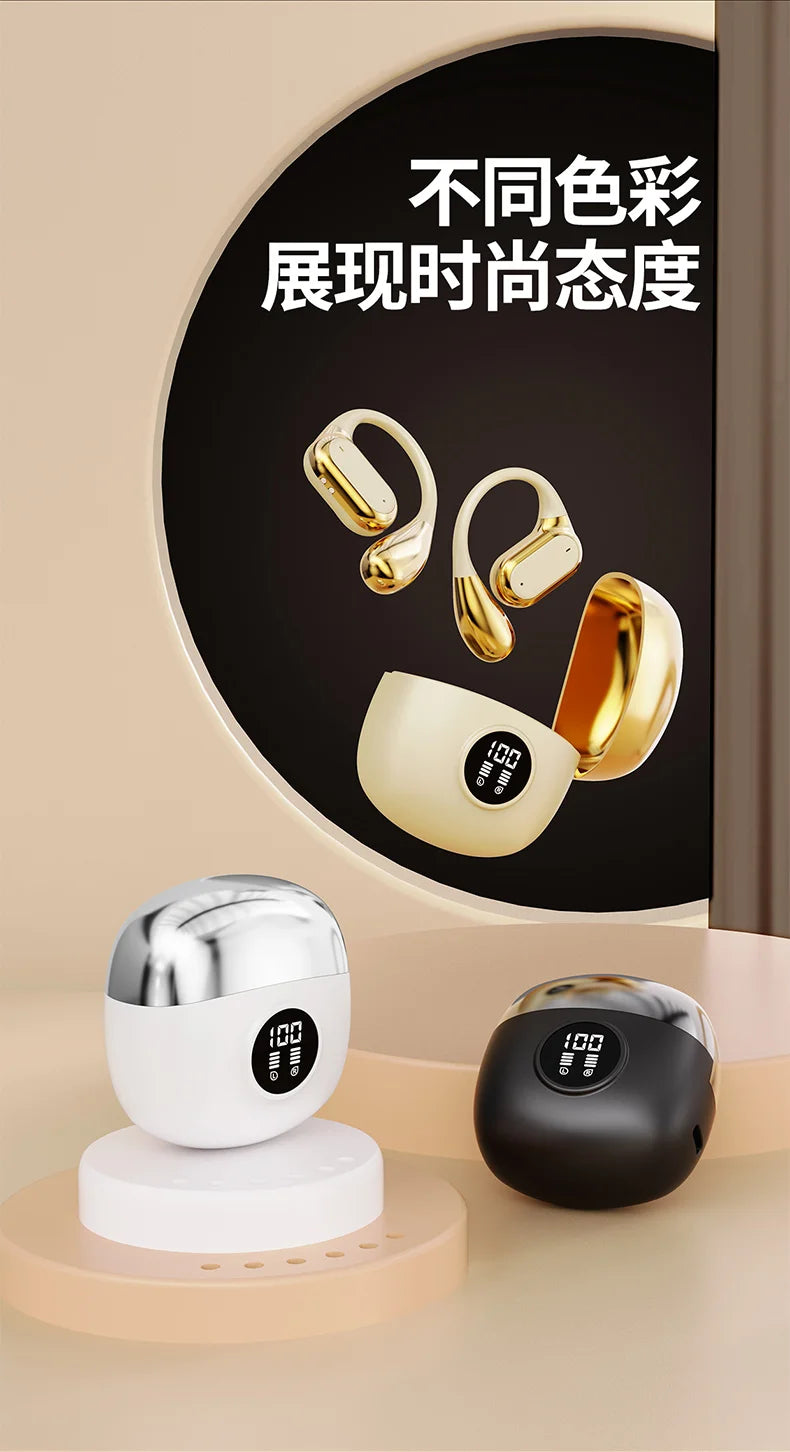 Bluetooth 5.3 Ear Hook Headphones – Wireless, Waterproof & HiFi