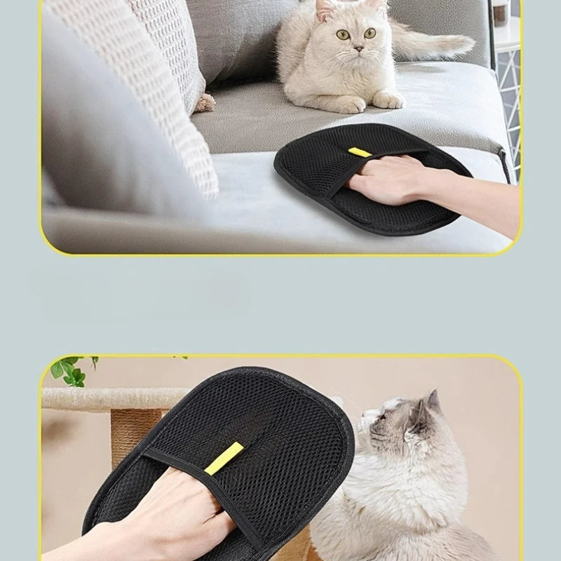 Reusable Cat Hair Remover Mitt – Grooming Glove for Fur & Lint