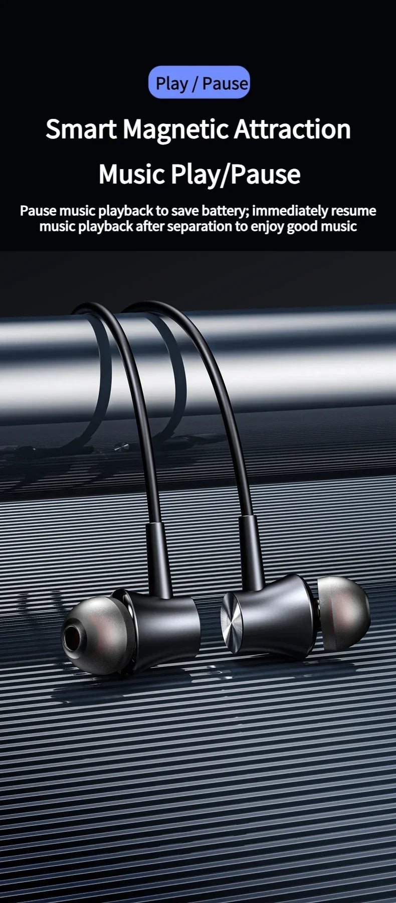 Luxuglow Smart Neckband Earphones – 12000mAh, Waterproof, HiFi