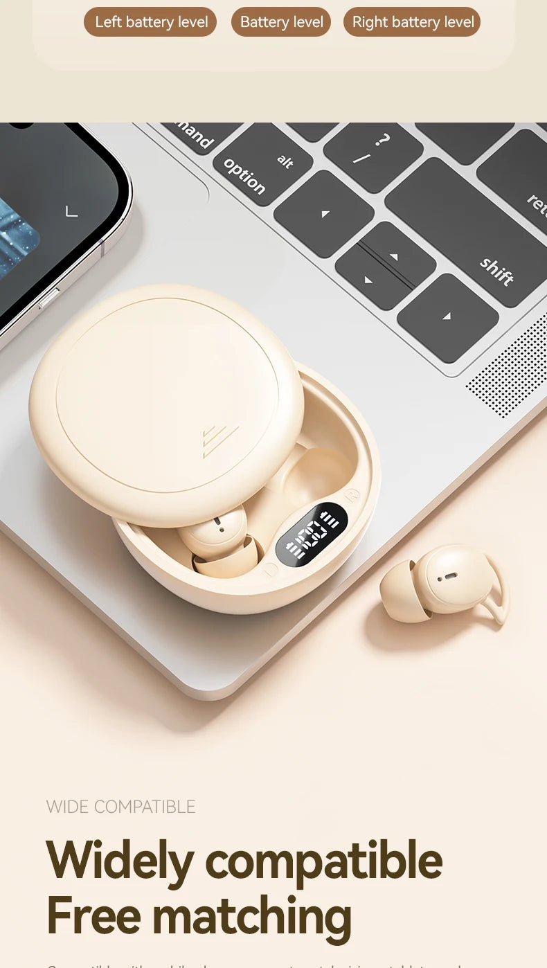 EKEAI Bone Conduction Sleep Earphones – ANC, Bluetooth 5.3