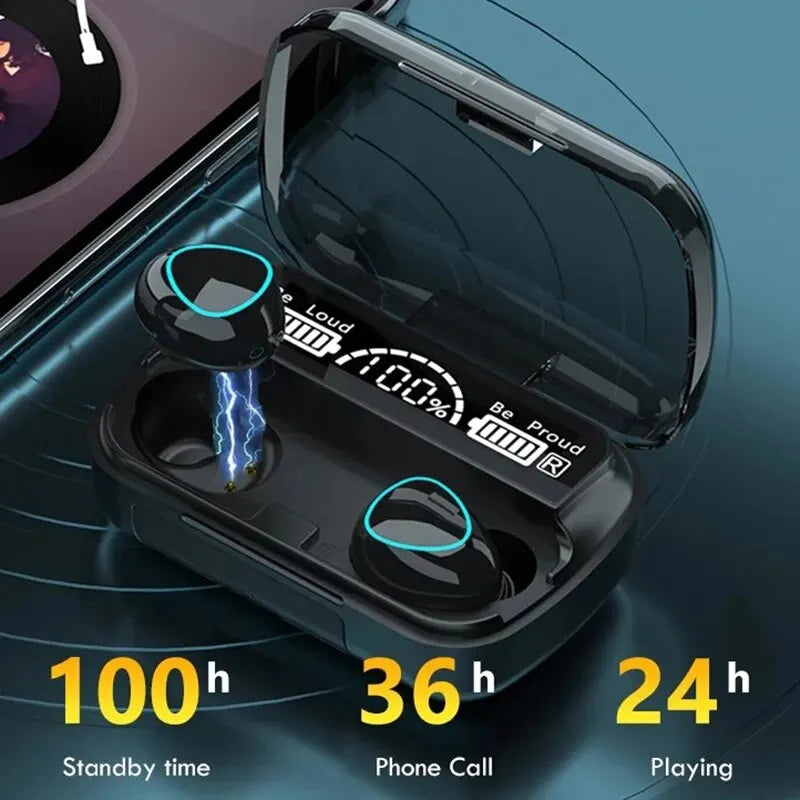 TWS Bluetooth In-Ear Earphones – Hi-Fi 3D Sound, Low Latency, Long Battery Life