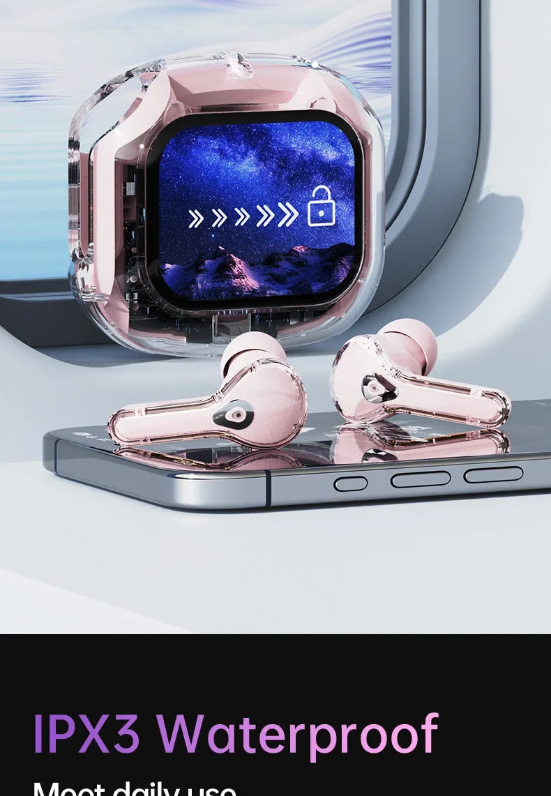 Beauddy TWS Bluetooth 5.4 Earbuds – ANC, Stereo Bass, LED