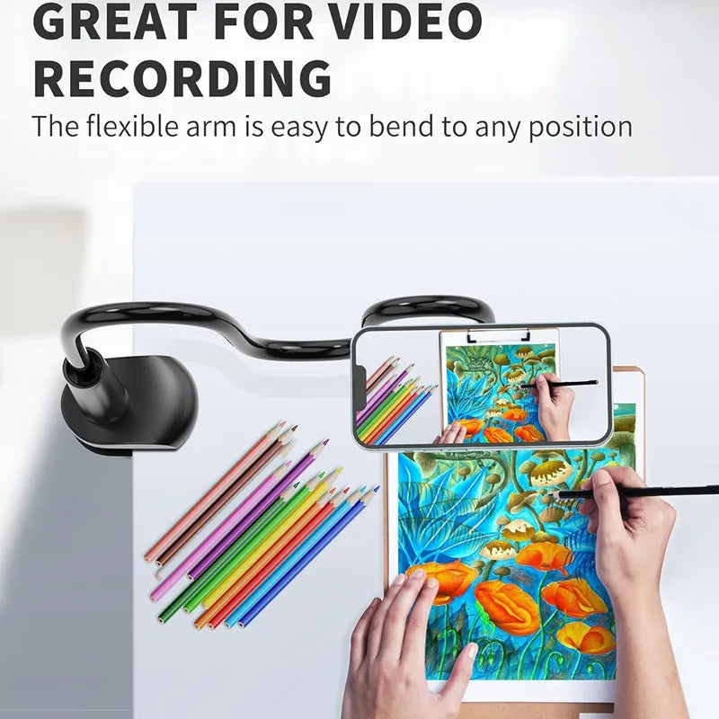MagSafe Gooseneck iPhone Holder – 360° Adjustable Mount for Desk, Bed & Content Creation