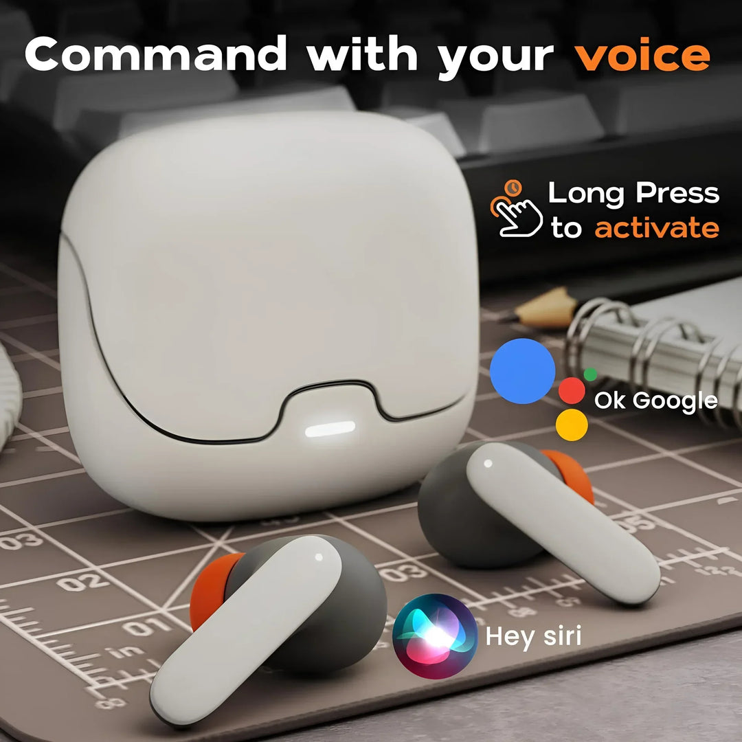 Jogrytece Bluetooth 5.4 Earphones | ANC, 40H Battery & Waterproof