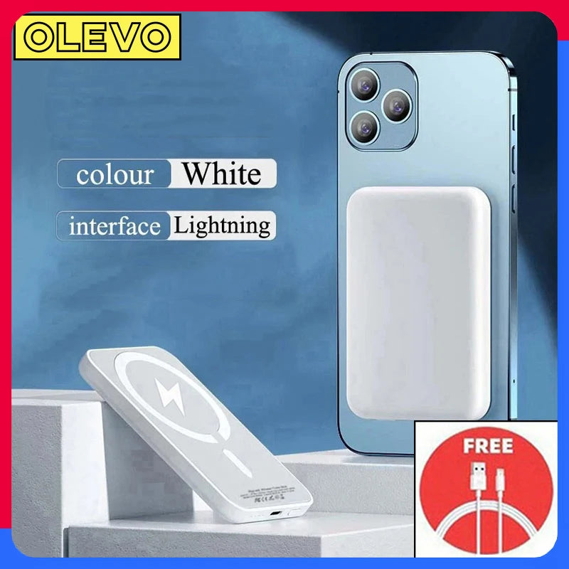 olevo Magnetic Wireless Power Bank | MagSafe Fast Charger