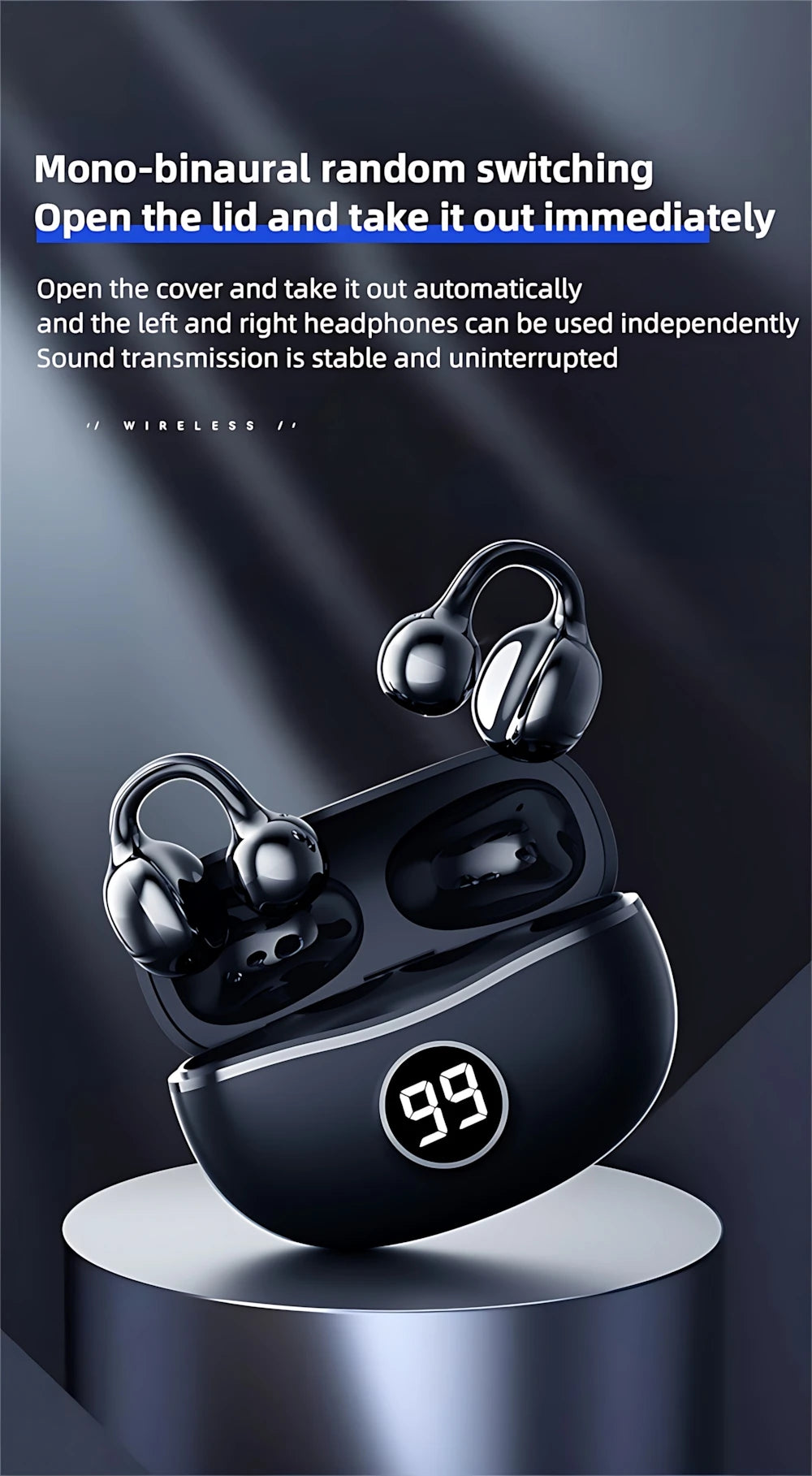 2025 Wireless Air Bone Conduction Earphones – HIFI, Waterproof – audio-accessory