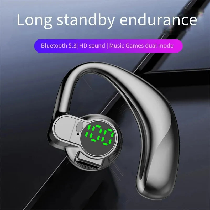 BAPPSUS Bluetooth 5.4 Ear Hook – ANC, Rotatable, Digital Display