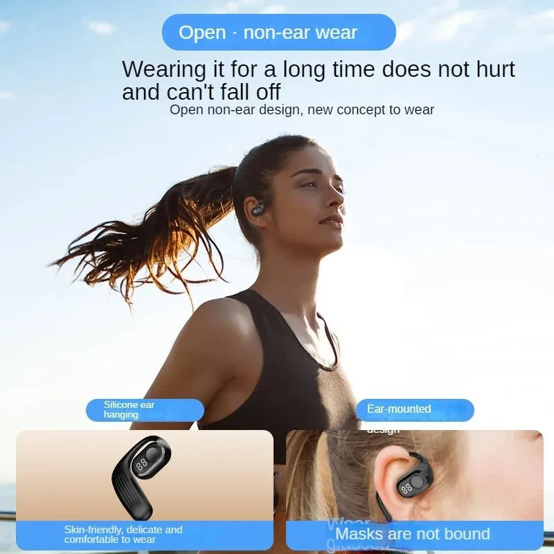 STTKGZD Bluetooth 5.3 Headset – Open Air, 30H ANC Audio – audio-accessory