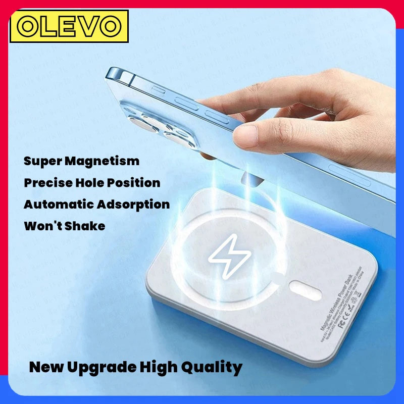 olevo Magnetic Wireless Power Bank | MagSafe Fast Charger