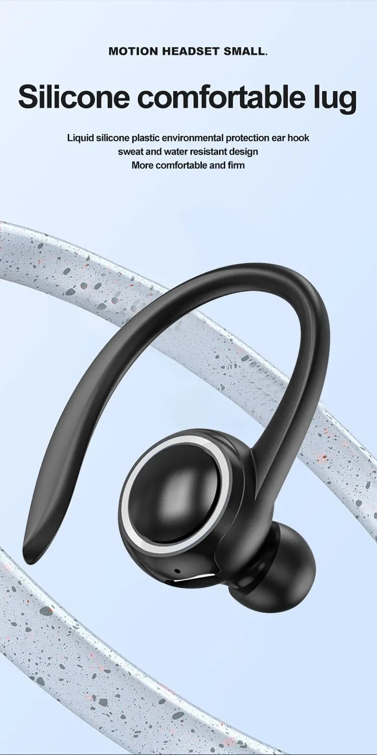 S10 Single-Ear Bluetooth 5.2 Headset – Sports, Noise Reduction