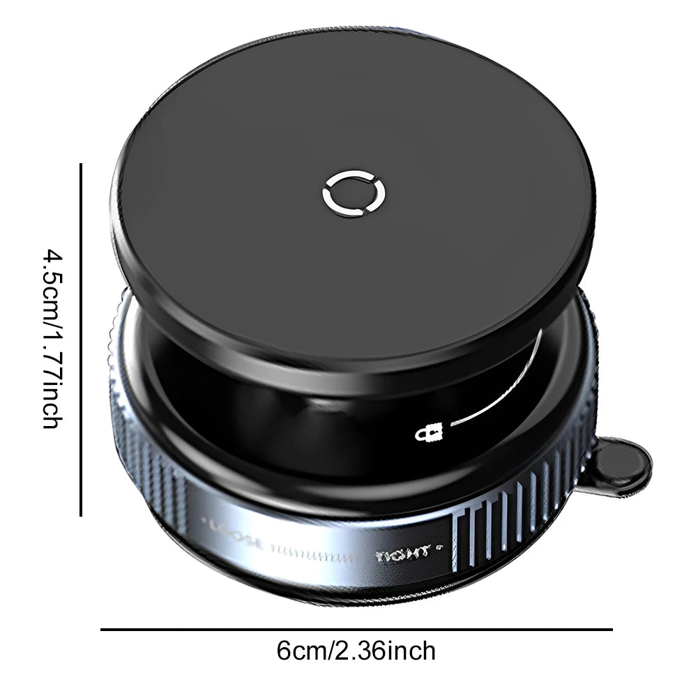 Magnetic Vacuum Car Phone Holder – 360° Dashboard Mount for iPhone & Android