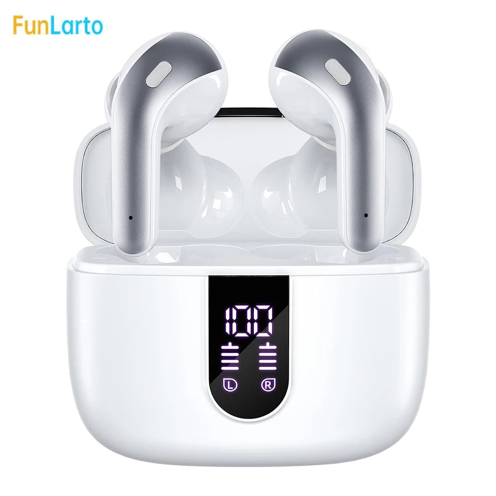 Funlarto Wireless Earbuds – 50H Playtime, Deep Bass, Waterproof