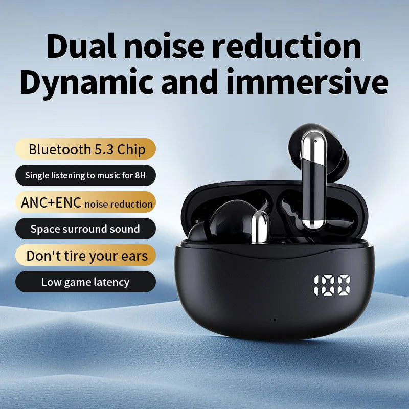 INMAS E3B Bluetooth 5.3 Earphones – HiFi, Waterproof, 8H Play