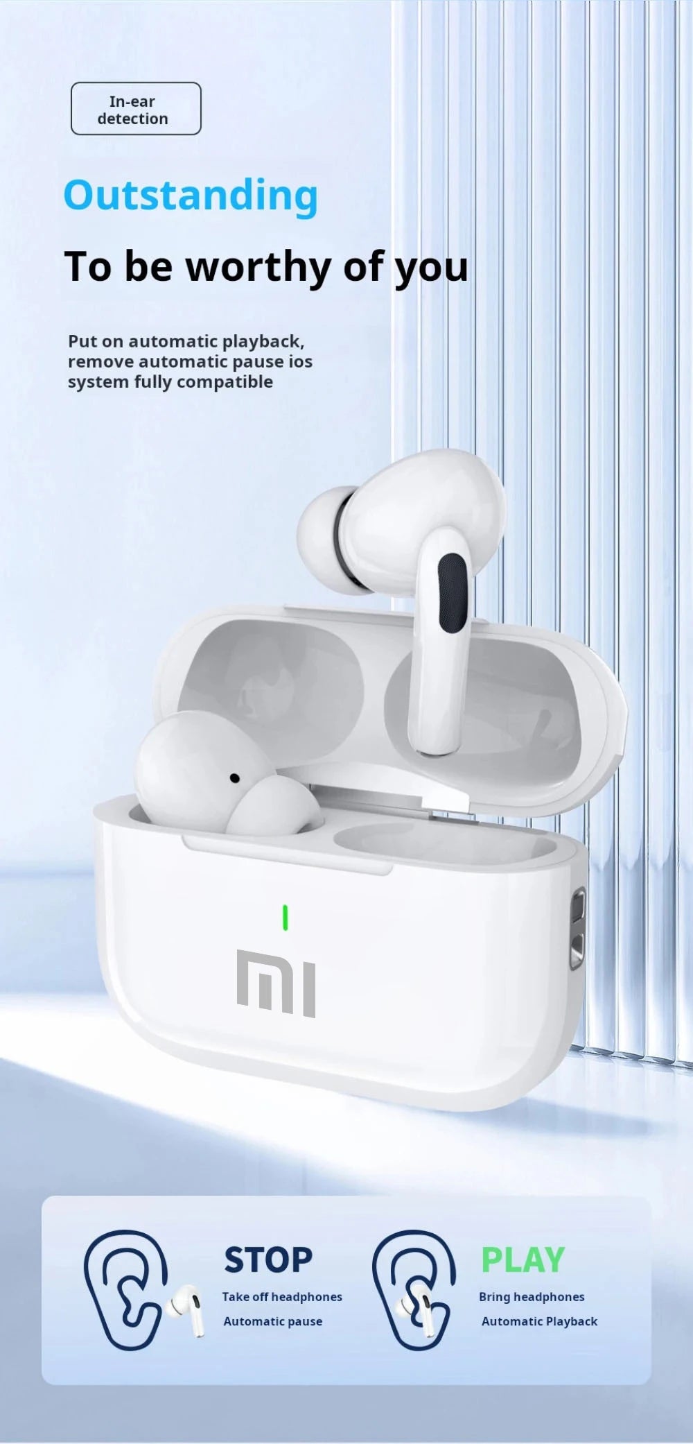 XIAOMI MIJIA A7 Wireless Bluetooth Earphones – ANC HiFi Earbuds with 30-Hour Battery