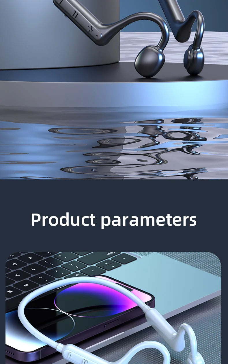 Wireless Bluetooth Ear Hook Headphones – Secure & Clear Sound