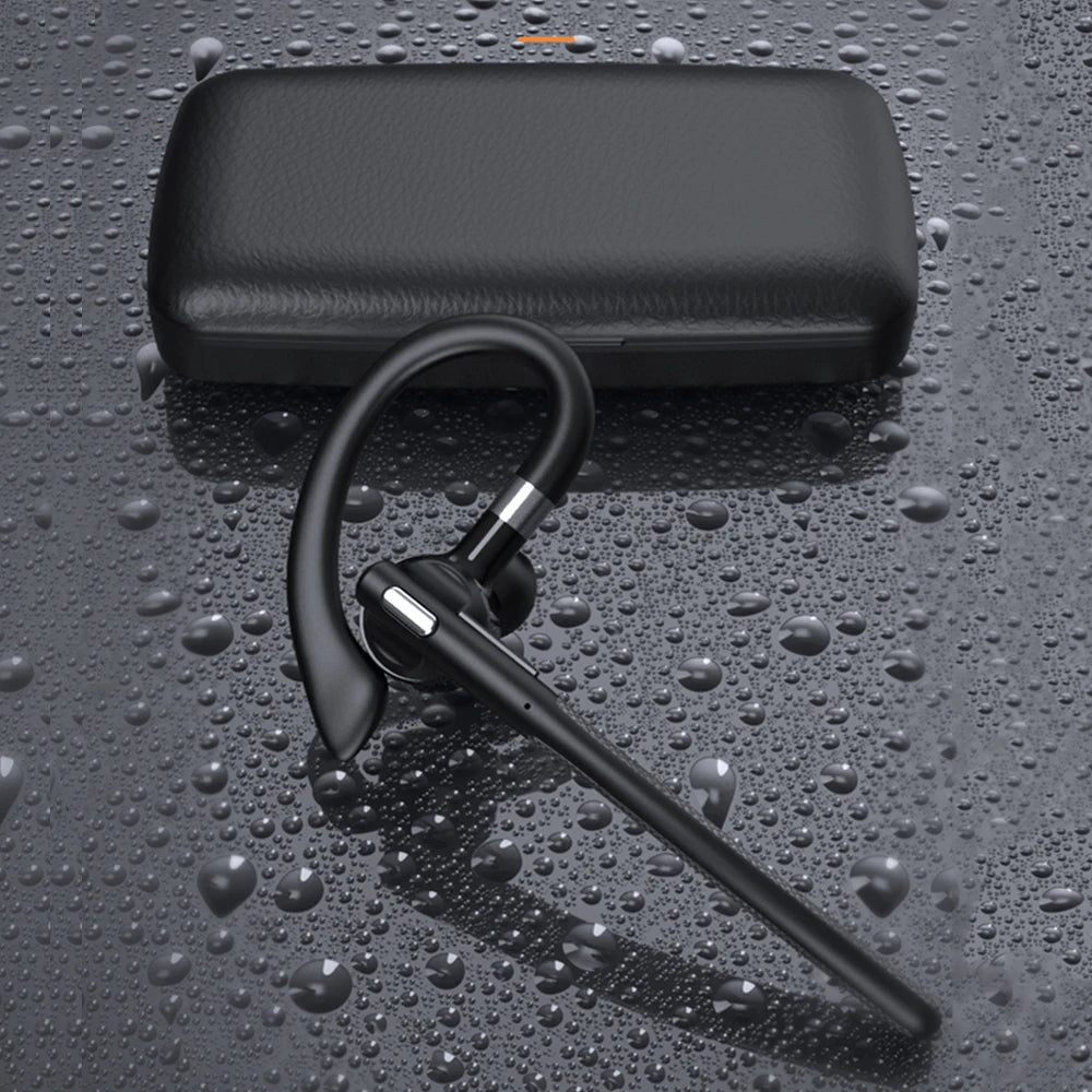 AideeMaster Bluetooth 5.4 Bone Conduction Ear-Hook Headset – ENC Noise Reduction, 48H Battery, LED Charging Case