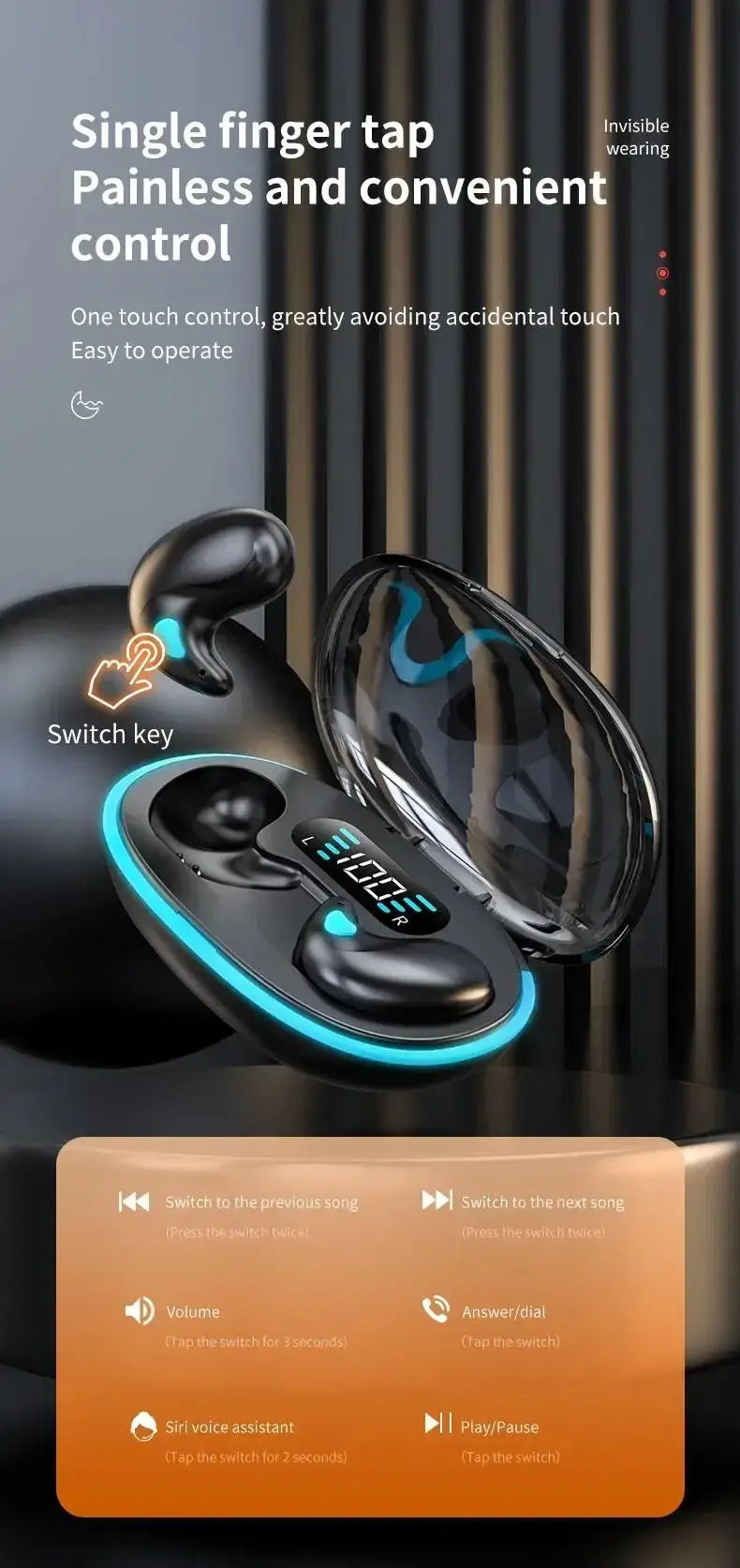 DIXSG Bluetooth In-Ear Headphones – Hybrid ANC