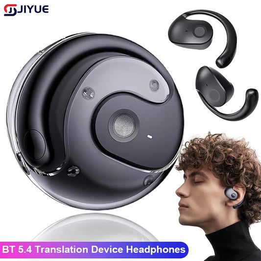 JIYUE Bluetooth 5.3 Translation Earbuds – ANC, IPX5, HiFi Sound – audio-accessory