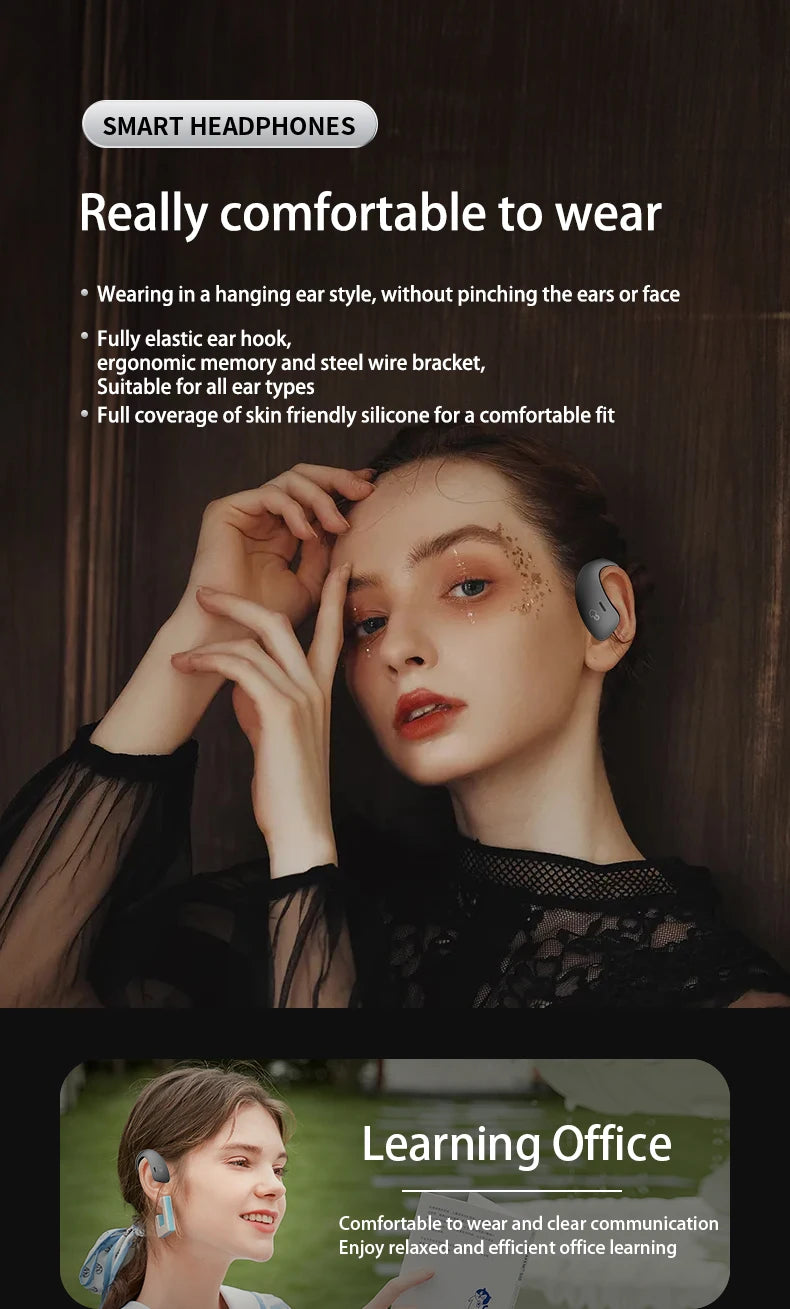 SHUKE Bluetooth 5.3 Earphones – Wireless, Waterproof, TWS Audio
