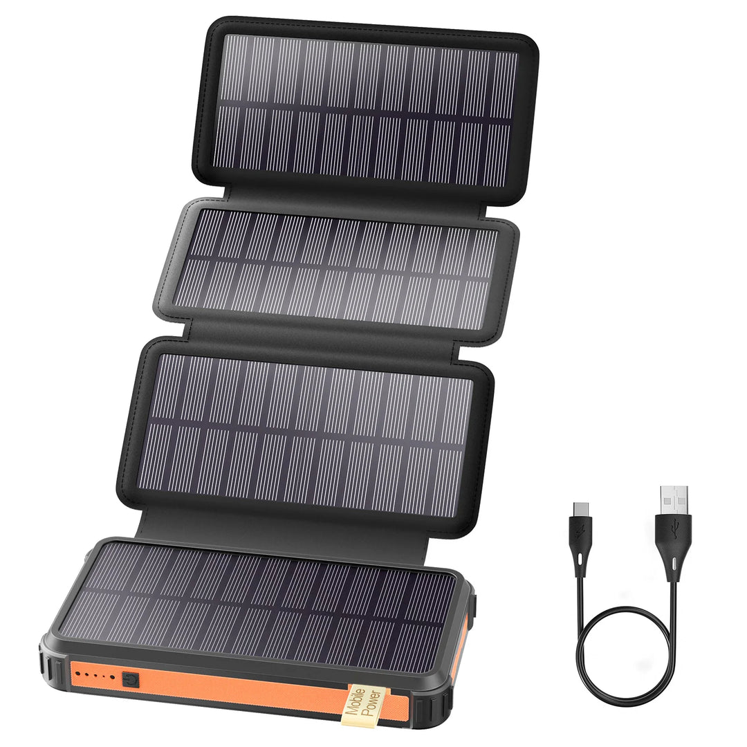 26800mAh Solar Power Bank | Wireless Fast Charging