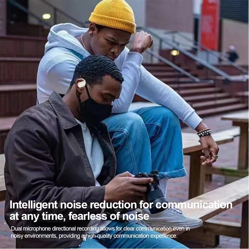 Ruiforlove Bluetooth 5.4 Ear Hook Headset – Noise Cancelling & HiFi