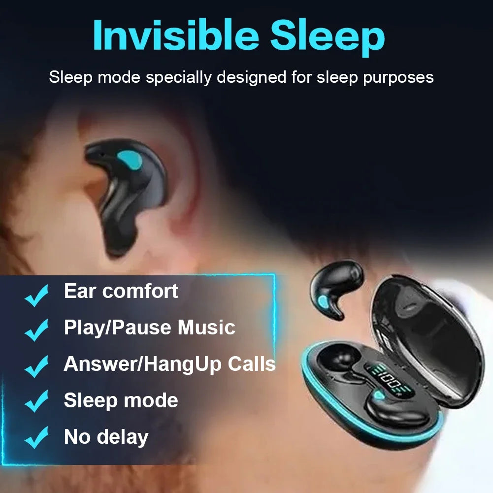 Shunmaii X55 Sleep Earbuds – Bluetooth 5.3 Noise Cancelling In-Ear