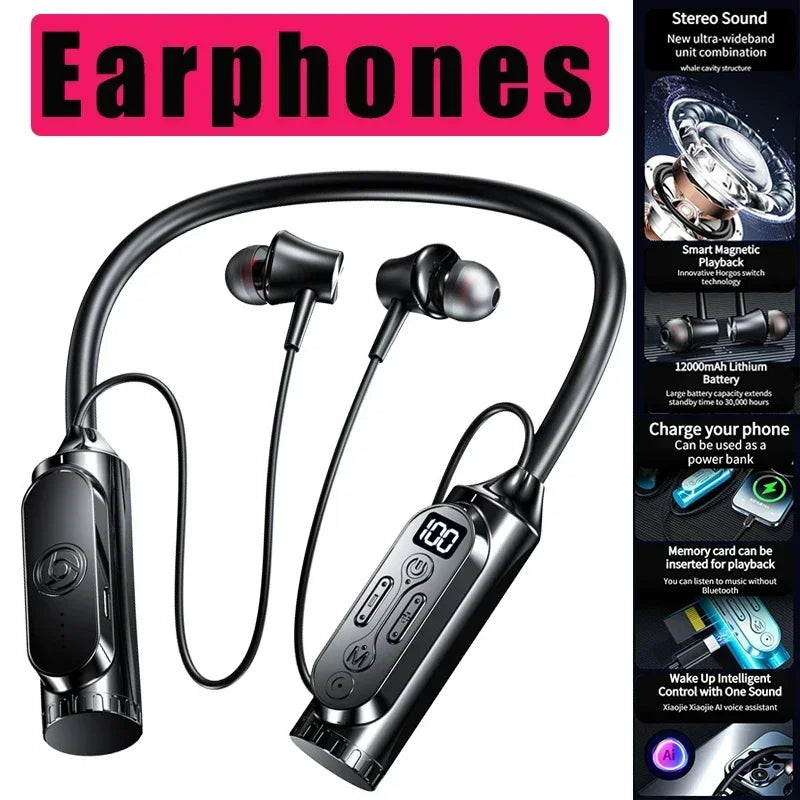 Luxuglow Bluetooth 6.0 Neckband – ANC, 12000mAh, IPX7 – audio-accessory