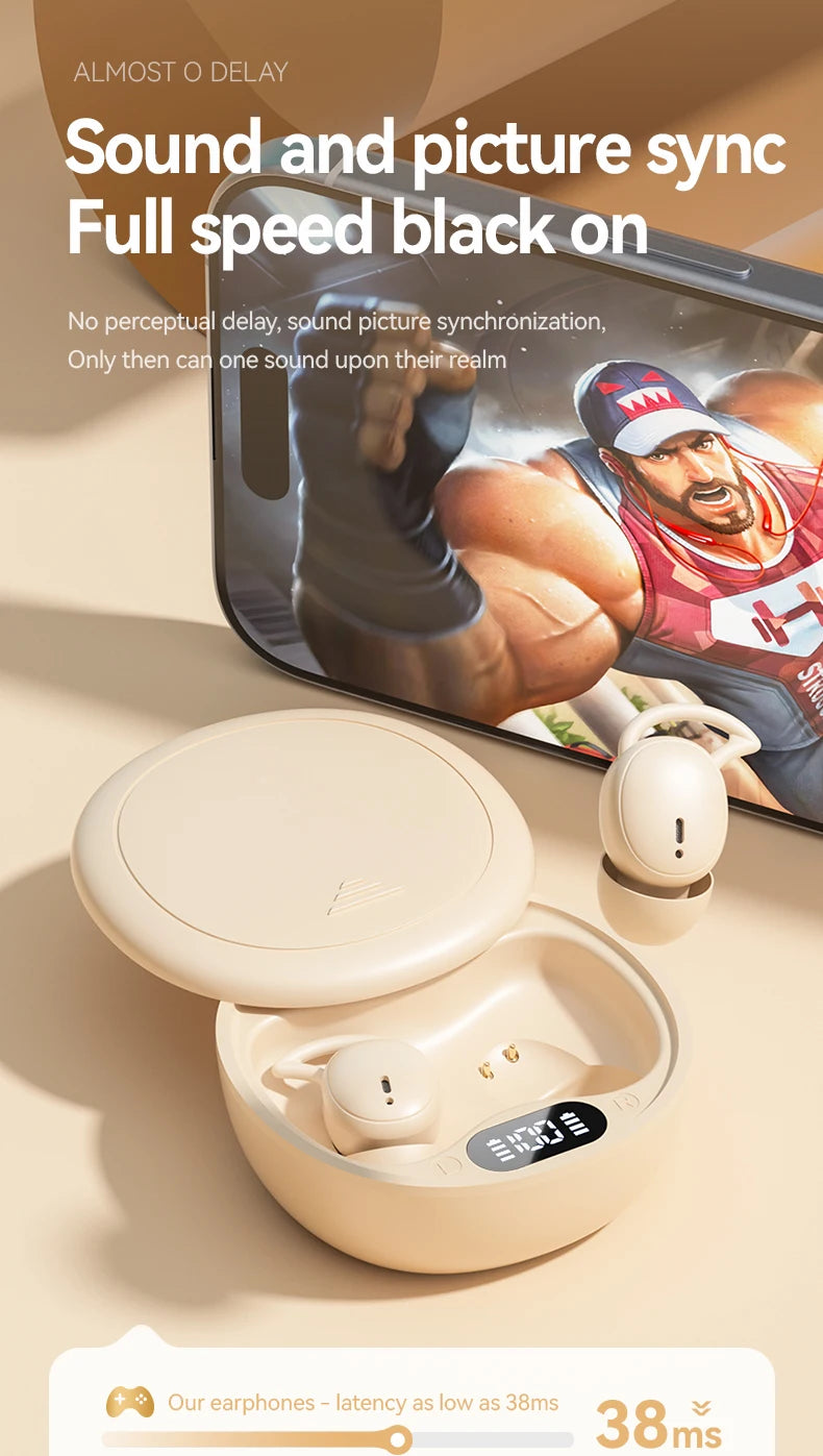 EKEAI Bone Conduction Sleep Earphones – ANC, Bluetooth 5.3