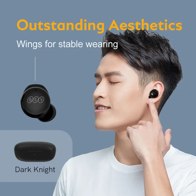 QCY T17 Bluetooth 5.1 Earbuds – 26H Battery, HIFI Sound