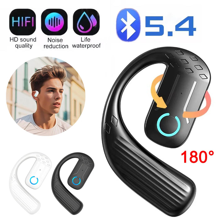 AideeMaster Bluetooth 5.4 Ear Hook Headset – Noise Cancelling – audio-accessory