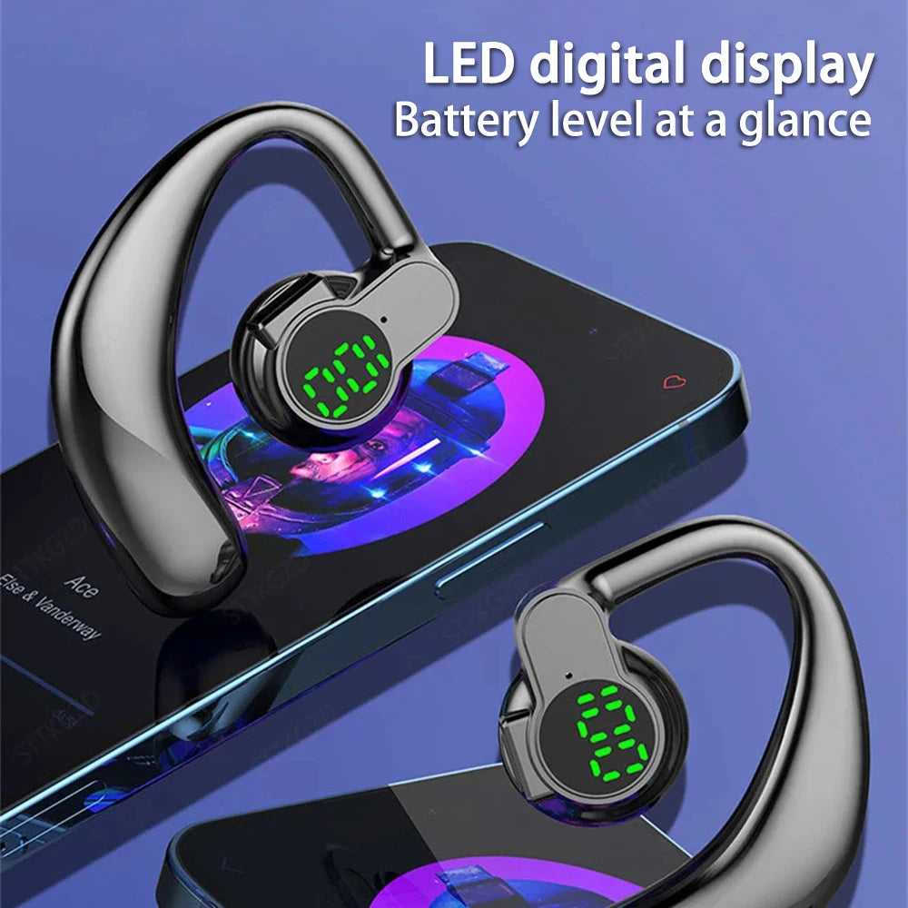 CUGUU Bluetooth 5.4 Ear Hook – Rotatable ENC Noise Cancelling