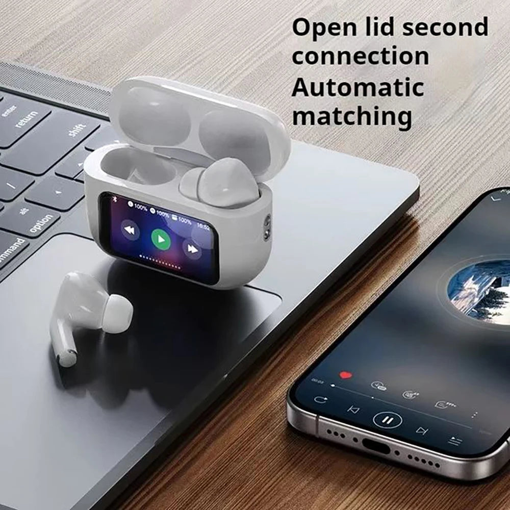 FANHUN Bluetooth 5.3 Earphones – ANC, Mic, True Wireless TWS