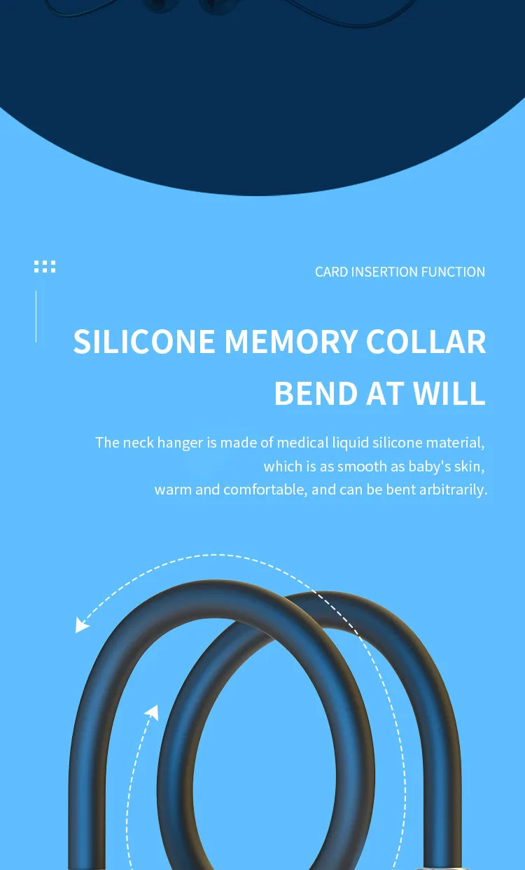 Fone Wireless Bluetooth Neckband Earphones with Mic – Magnetic Sport Headset for Gym & Travel