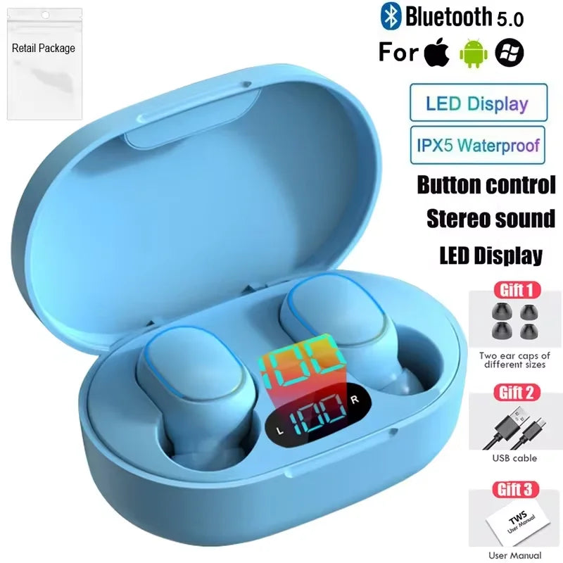 CMAOS E7S TWS Bluetooth Earbuds | Wireless Earphones with Mic